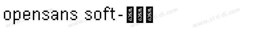 opensans soft字体转换